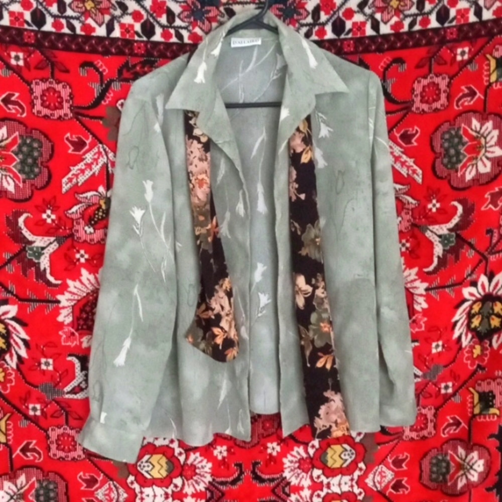 Blouse and scarf